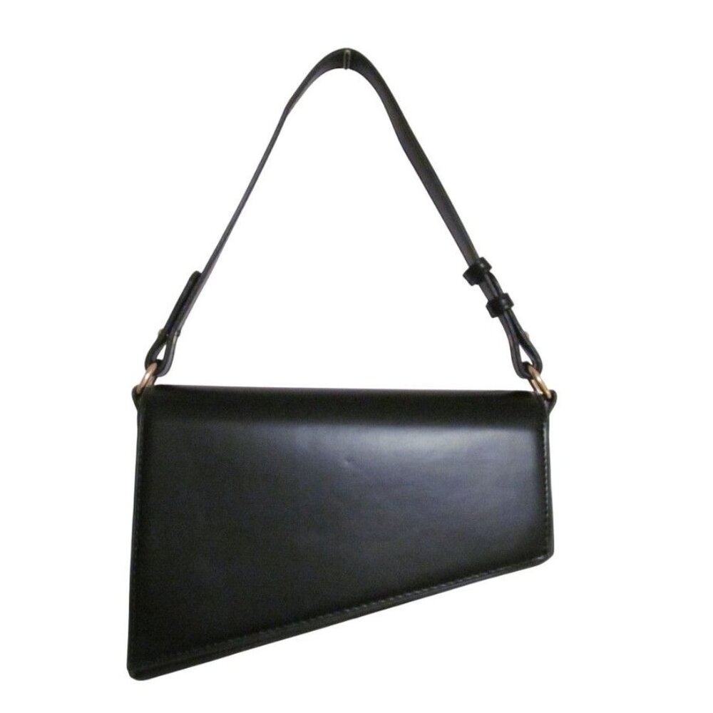 Urban Expressions Asymmetrical Black Purse with 2 Detachable Straps